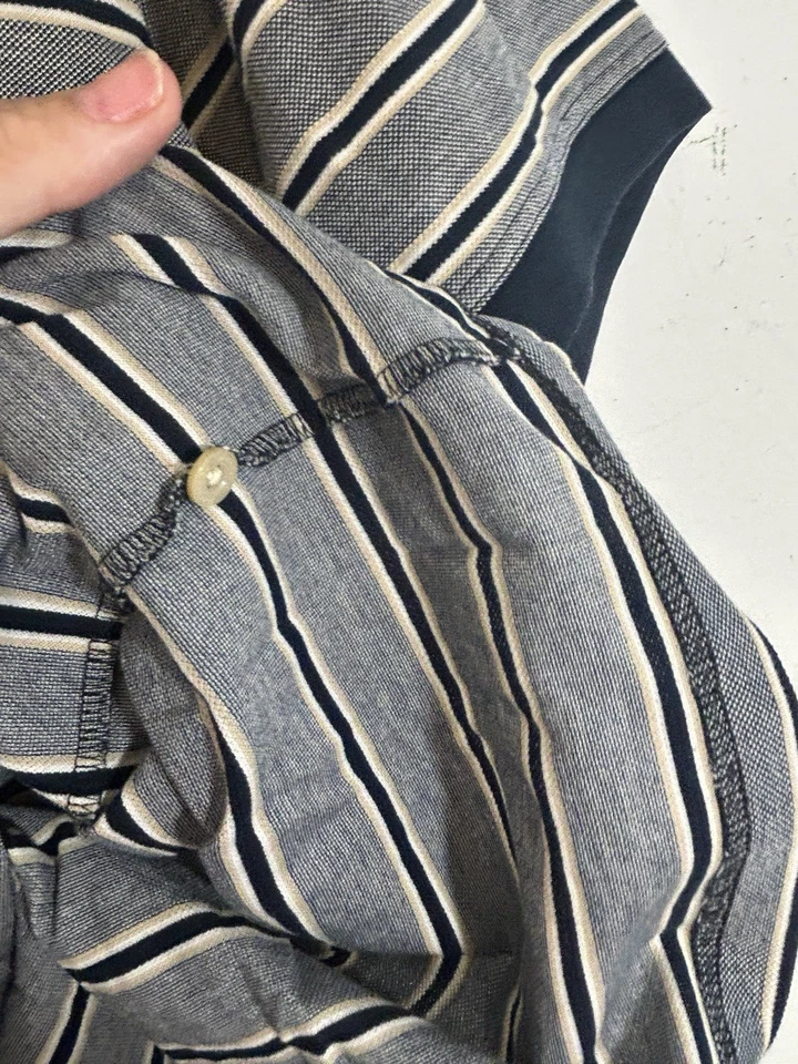 Augusta National Masters Hombre Polo Negro Mediano De Colección Algodón Mercerizado Golf Foto 4 de 4