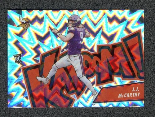2024 Panini Absolute Kaboom! Horizontal JJ McCarthy RC Case Hit #13 Vikings