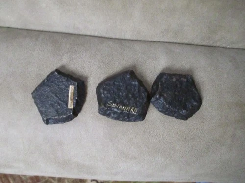 3 Civil War Dug Relic Confederate CS Polygonal Artillery Shell Frags-Savannah,Ga