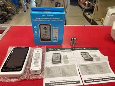 AcuRite White Indoor/Outdoor Wireless Digital Thermometer Models 01128HD**NIB**