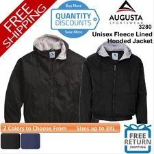 🔥 Augusta Sportswear Unisex Fleece Lined Hooded Jacket Up To 3XL 3280