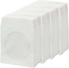 BestDuplicator White Cd/Dvd Paper Media Sleeves Envelopes 400 Sleeves,