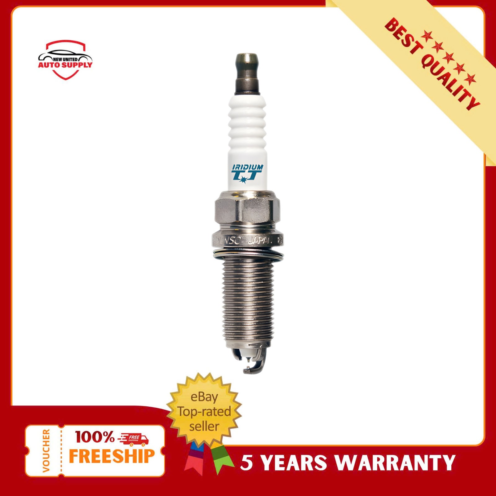 4PCS DENSO IKBH20TT 4705 Spark Plug 14mm Thread fits Lexus IS350 ES350 Toyota