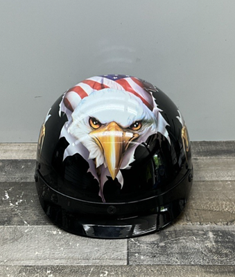 bike helmet patriotic HHH DOT Youth & Kids for Dirtbike ATV with VISOR-RED-USA Available in three different shell sizes Helmet WARRIOR II Patriotic Flag