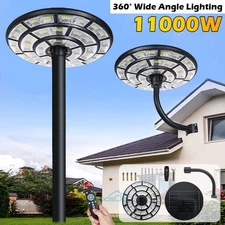 LED 11000W Commercial Solar Street Light Outdoor Dusk to Dawn 360° Hight-lighted