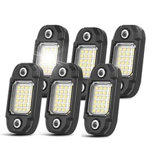 6Pods Rock Lights 24 LEDs Chips Neon Trail Rig Lamp Underglow Lighting White