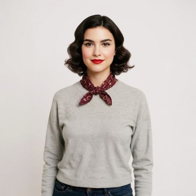 Unique Vintage X  Harry Neck Hair Potter Scarf Pin Up, Rockabilly 1950s NWOT