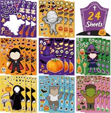 OHOME Halloween Stickers 24 Sheets DIY Crafts Party Favors for Kids