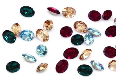Superior PRIMERO 4128 Oval Straßsteine Kristalle * viel Farben & Größen
