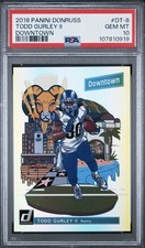 2018 Donruss Todd Gurley ll Downtown PSA 10 1st Year Downtown POP 14 RAMS #DT-8