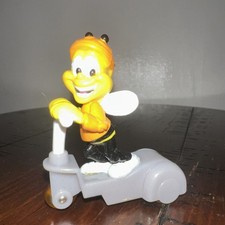 Vintage 2001 Cheerios Honey Bee Orange Helmet Coat Gray Scooter