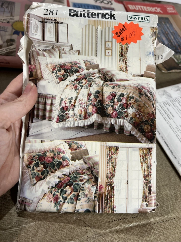 VTG Lot Of Patterns Home Decor Simply Teen Butterick Curtains Bed Canopies More  - Image 4 of 4