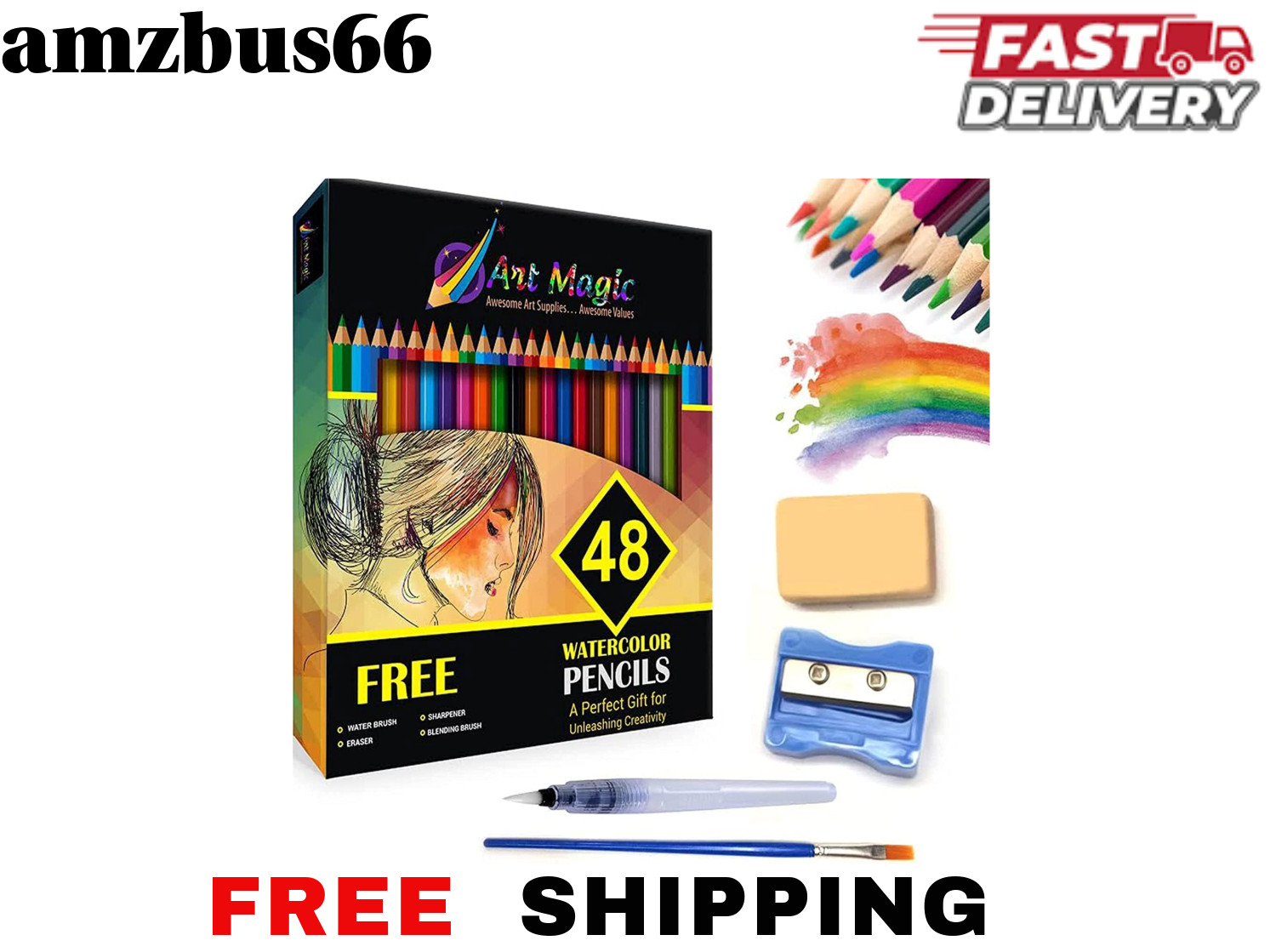 Set Of 48 Professional Colored Pencils For Adult
