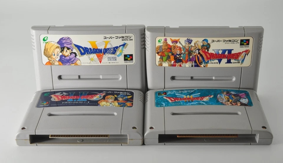 Nintendo SNES SFC Super Famicom Dragon Quest I.II III V VI 1 2 3 5 6 Set JP Ver - Image 3 of 4