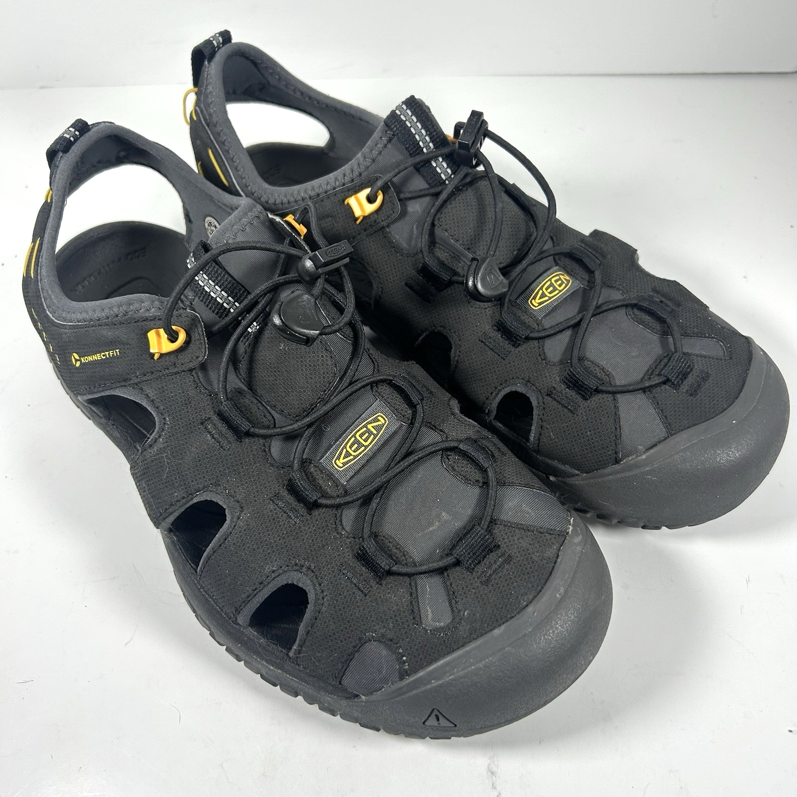 KEEN Sandalo Uomo SOLR Sport Punta Chiusa Acqua Nero Grigio Acciaio Taglia 11 (US)