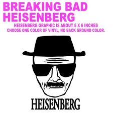 Decal Die Cut Vinyl Stickers Breaking Bad, Heisenberg, Meth, Blue, Walter White