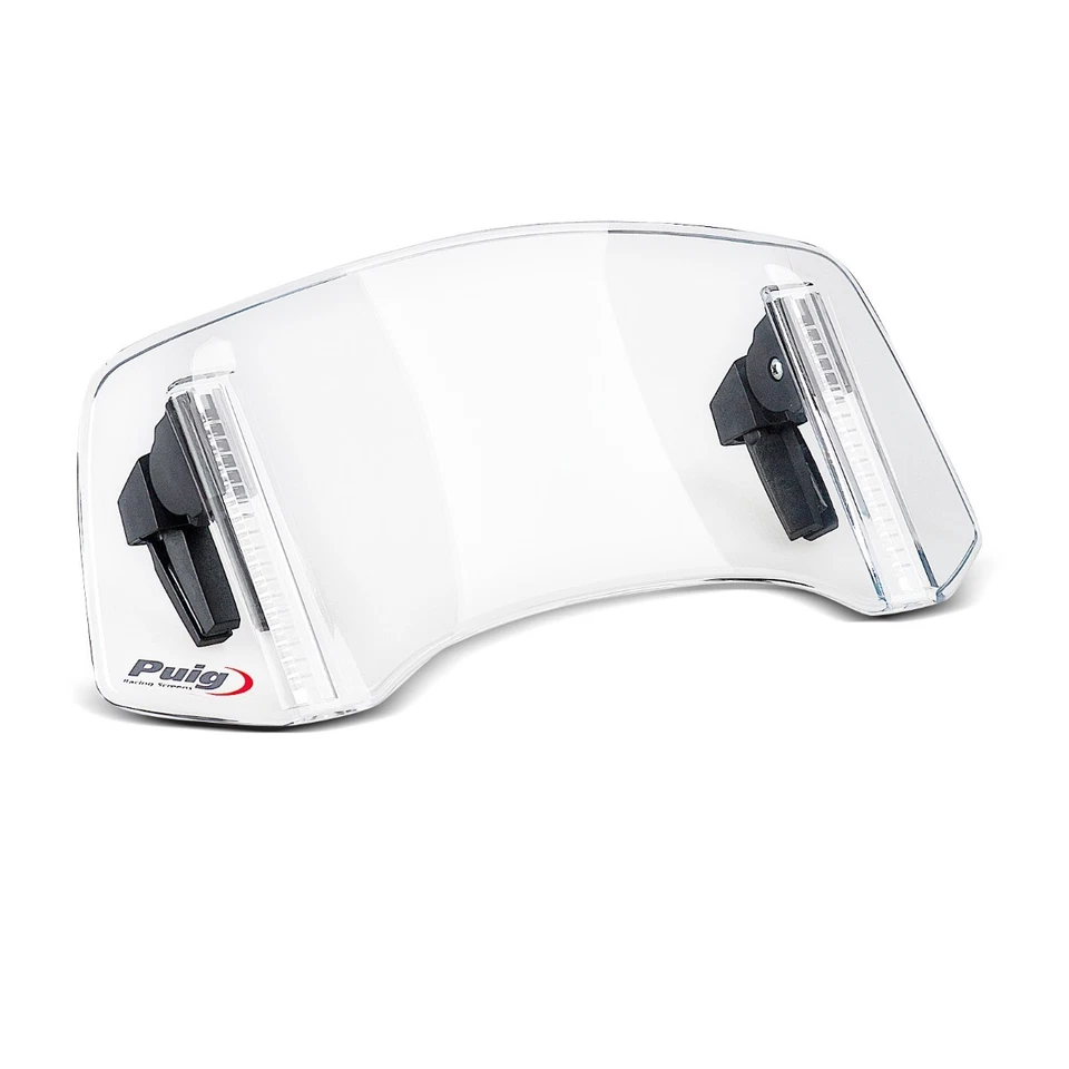 Deflecteur pour pare brise Spoiler de Bulle Clip-On Puig 20764W clair - Photo 1/4