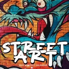 Street Art Calendar 2026 | 12" x 24" 12 Month Calendar | Marble City Press