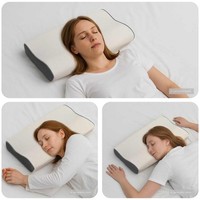 Kopfkissen Mit Kissen Weiß 60 X 34 X 11 Cm Polyester