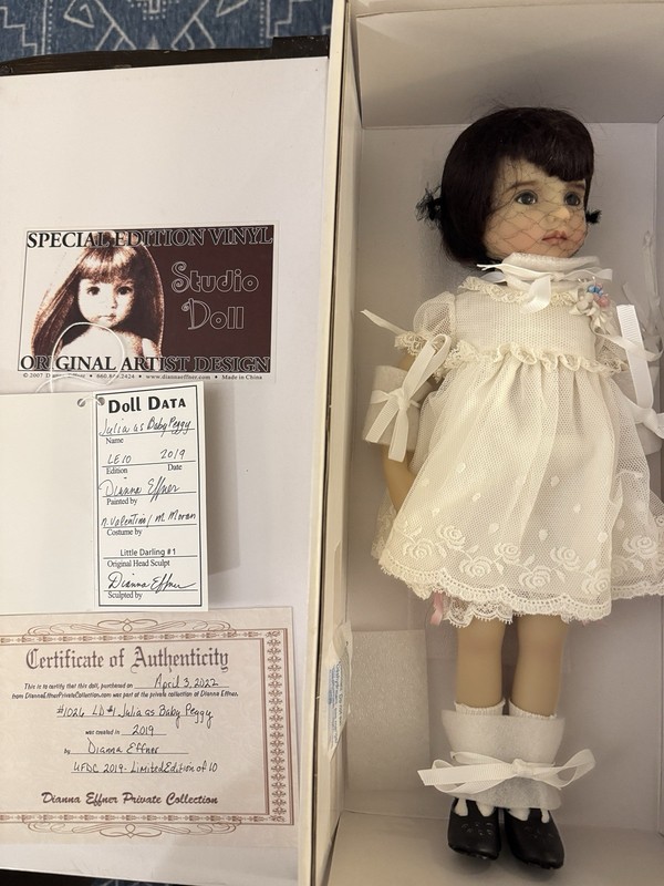 1026 Vinyl 13" Little Darling #1 Julia as Baby Peggy - UFDC 2019 Signed LE of 10