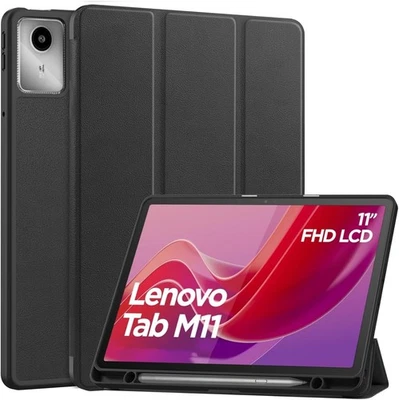 BRANDED Lenovo Tab M11 11 Inch 2024 Case with Pen Holder,TPU Back Protective Cover with