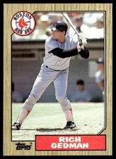 1987 Topps Rich Gedman Boston Red Sox #740