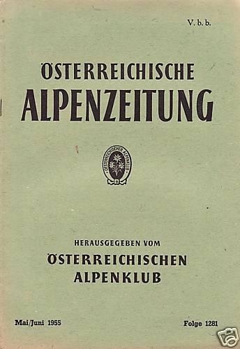 Berge-Östereichische Alpenzeitung-1955---Folge 1281 - Picture 1 of 1