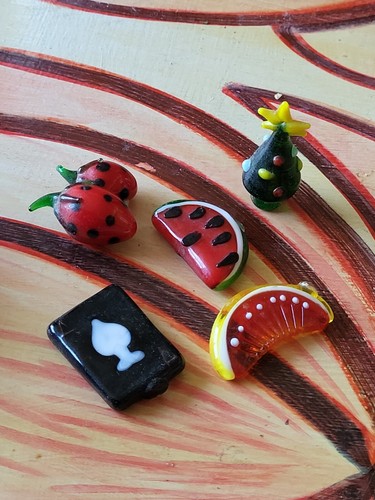 5 Vintage Small Murano Glass Miniatures - Picture 2 of 3