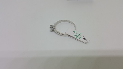 ANELLO DA DONNA SOLITARIO CON ZIRCONE IN ORO BIANCO 18KT 2 GRAMMI (5875) N16 - Foto 10 di 12