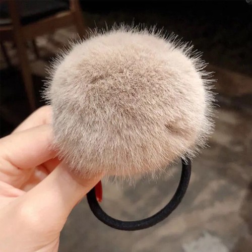 Pompom Pompom Rubber Band Hair Accessories Ponytail Holder Plush Hair Rope - Bild 9 von 21