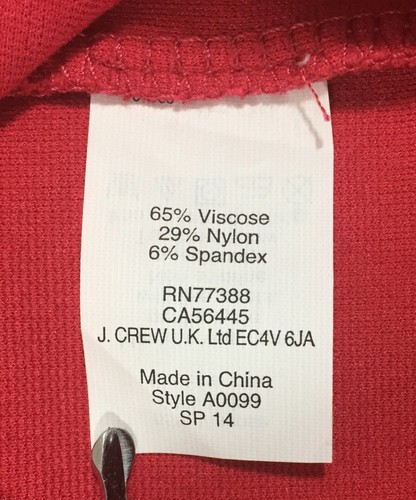 Falda J Crew Talla 0 Estilo A0099 Mini Falda Coral Bodycon Material Elástico - Imagen 3 de 4