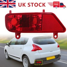 Rear Left Side Bumper Fog Light Lamp Red Lens Cover For Peugeot 3008 2009-2015
