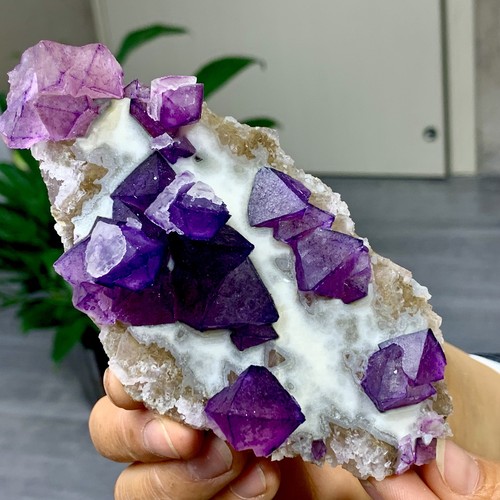 212G Natural Diamond Polyhedral Fluorite quartz spiritual restoration - Picture 16 of 21