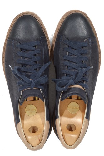 Brunello CUCINELLI sneakers BLUE 41Eur ( 7UK /8US) Shoes AUTHENTIC - Picture 6 of 12