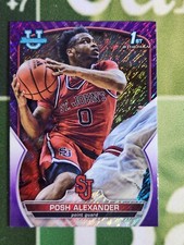 Posh Alexander 2022-23 Bowman Chrome University Purple Shimmer Refractor #64