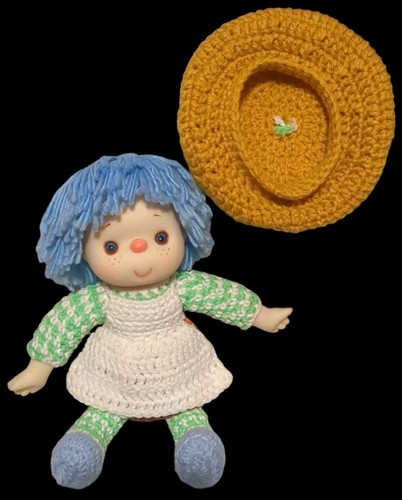 Vintage 1980s Handmade Crepé Suzette Ice Cream Doll -Strawberry Shortcake Friend - Picture 3 of 6