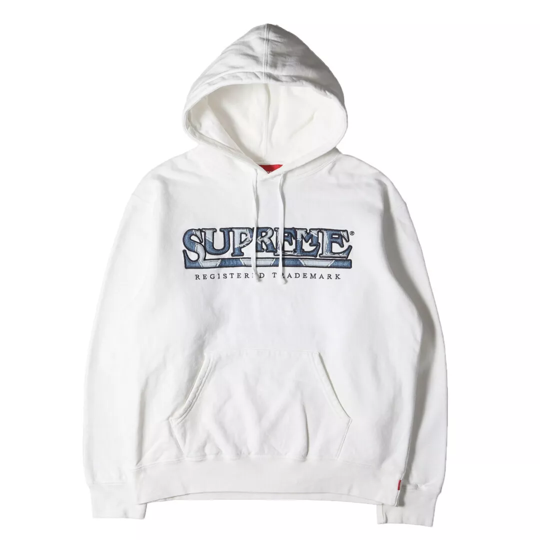 Sweat à capuche Supreme Taille : S 21SS Denim Patch Logo Sweat à capuche Occasion BEEG 0