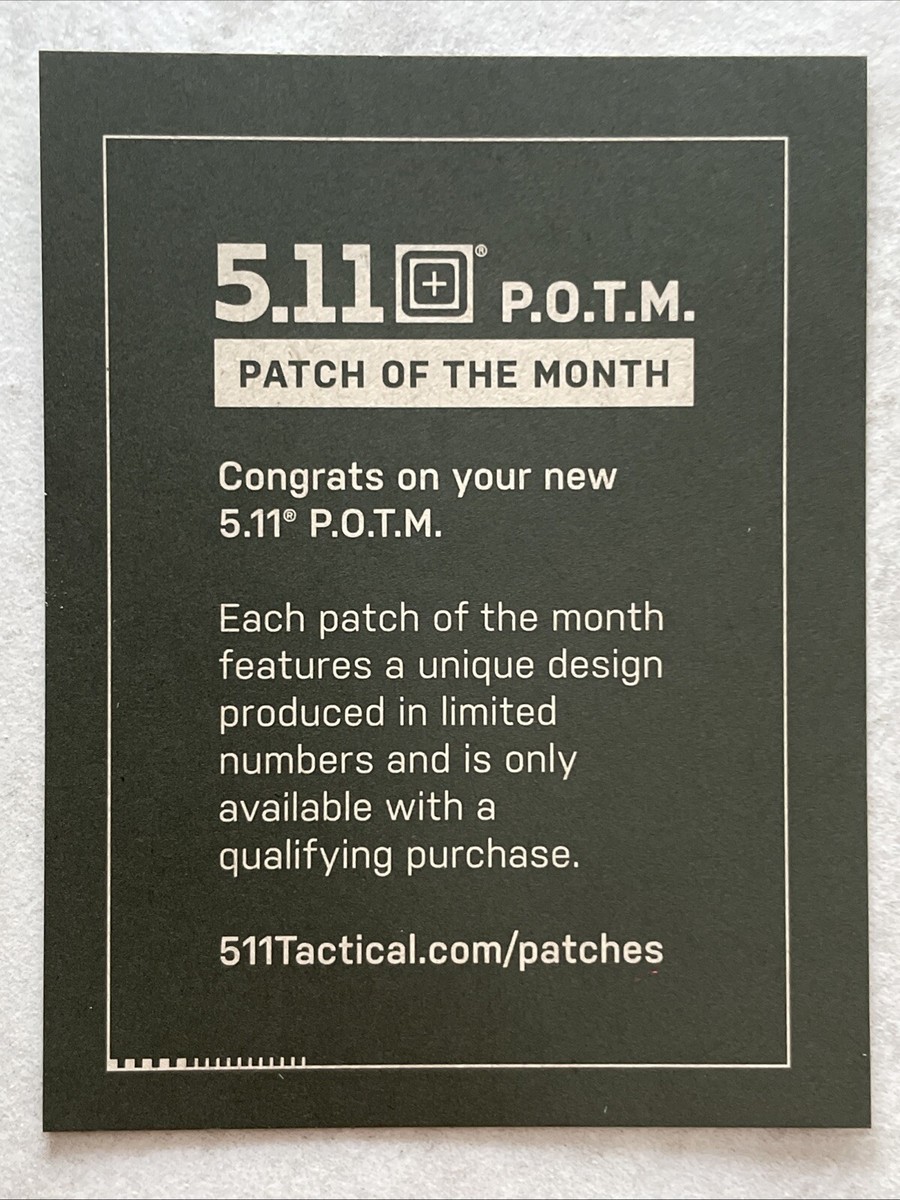 NEW 5.11 POTM PATCH OF THE MONTH NOVEMBER 2024 #131 SCORPION