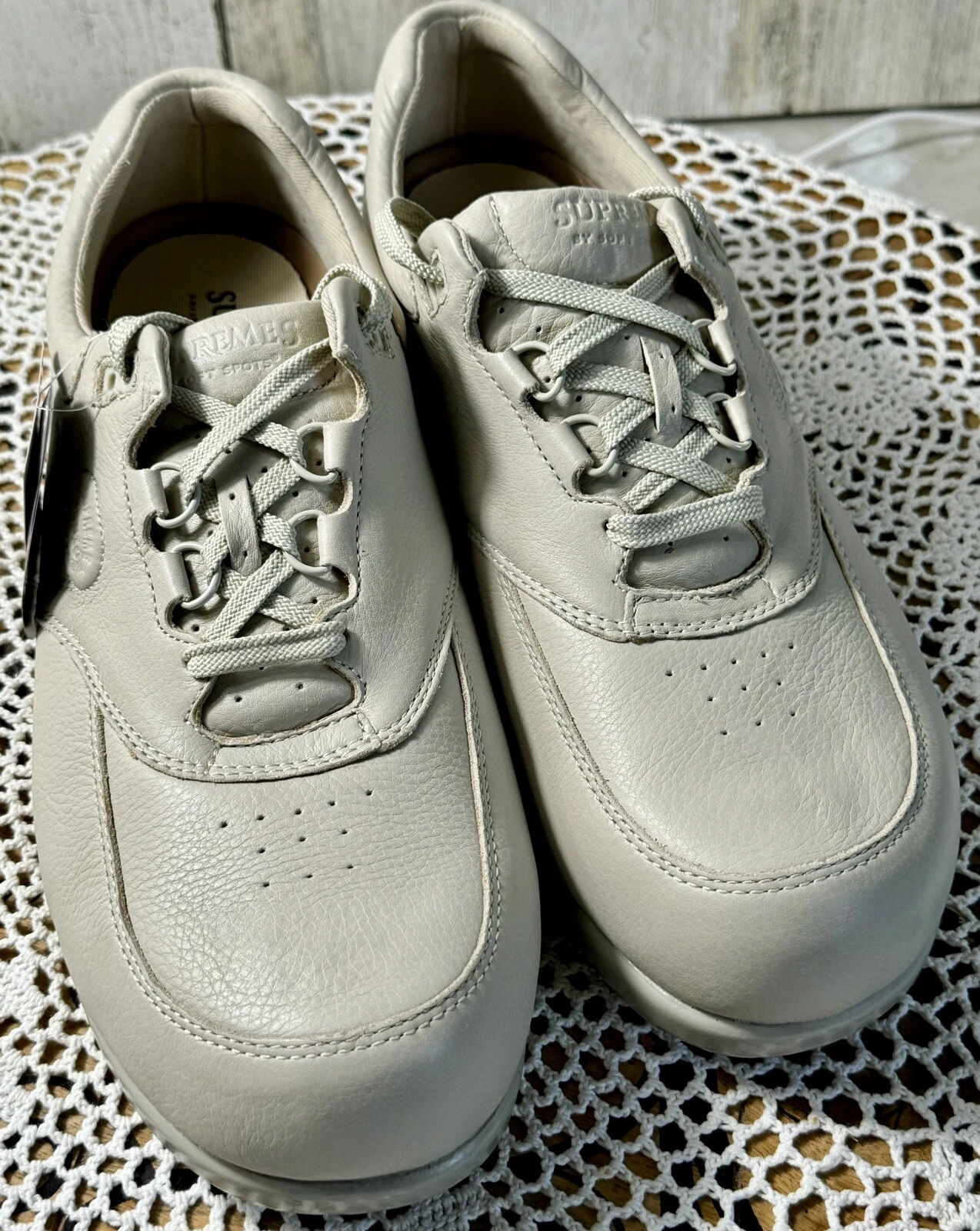 Chaussures de marche en cuir homme Supremes By Soft Spots Total Comfort pointure 13N 3031 neuves avec étiquettes