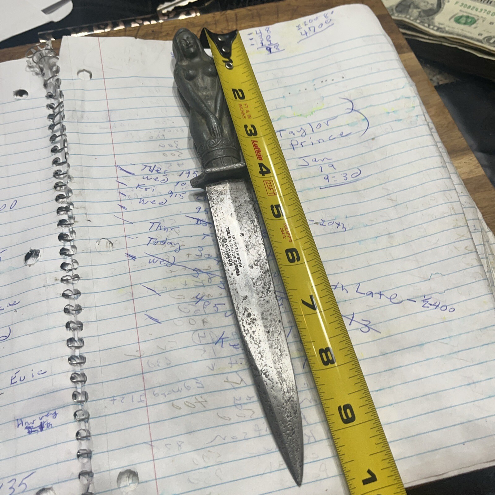 Vintage German Fixed Blade Knife eBay