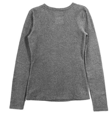CUDDL DUDS LS Crew Fleecewear Top Size XS Heather Charcoal Retail $30 - Picture 4 of 4