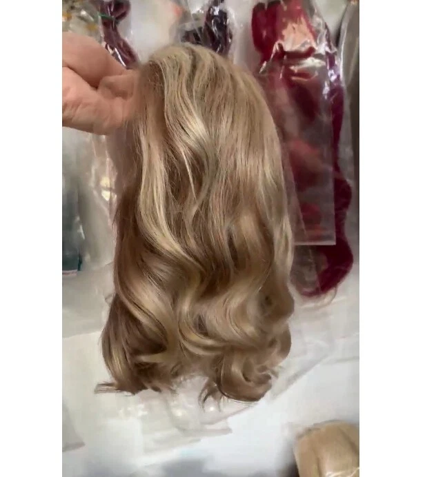 Blonde Highlights Lace Front Wig 100% Human Hair Wig - Image 3 of 4