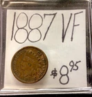 1887 Indian Head Cent VF! ENN Coins