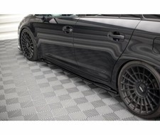 CUP Seitenschweller Ansätze SCHWARZ für Toyota Avensis Mk3 FL Skirts Schweller