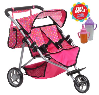exquisite buggy twin doll stroller