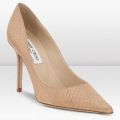 NIB Women's Jimmy Choo ROMY Matt Elaphe Nude Pump Shoe 39 EU NIB Women's Jimmy Choo ROMY Matt Elaphe Nude Pump Shoe 39 EU