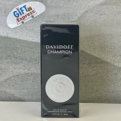 DAVIDOFF CHAMPION EAU DE TOILETTE SPRAY FOR MEN 3.0 Oz / 90 ml BRAND NEW IN BOX