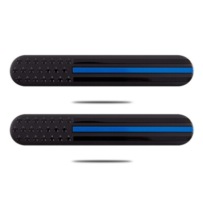 2x Black Tactical American Military Flag Decal USA 5x3 In Fits Jeep 4X4 Diesel J - Foto 10