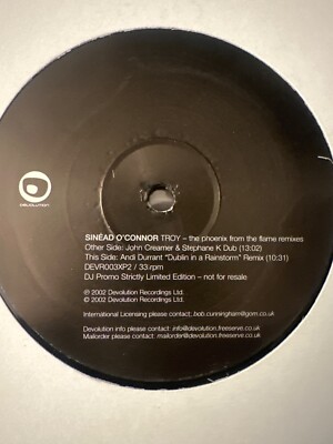 Sinead O'Connor -Troy (John Creamer remix) UK 12'' Vinyl