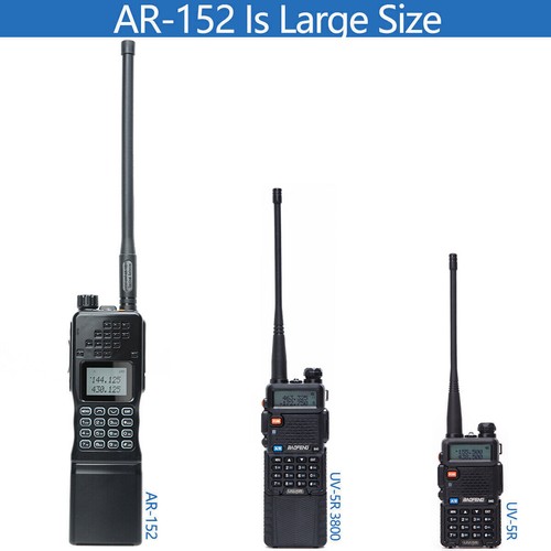 Baofeng Ar-152 Uhf/Vhf Walkies Talkie Set radio prosciutto bidirezionale lungo raggio 12000 mah - Foto 8 di 12